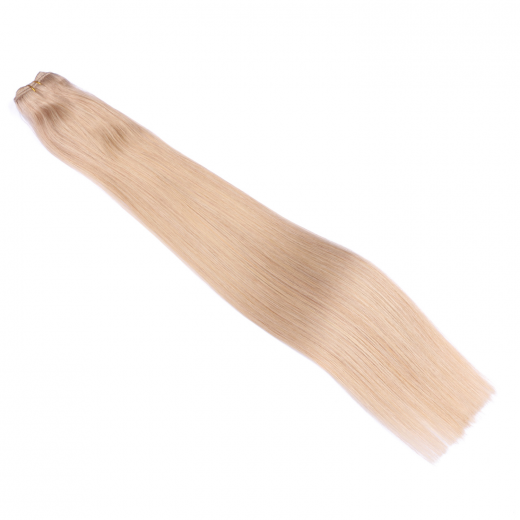 Echthaar Tressen - Weft Extentions - 101 Mittelblondasch 40 cm