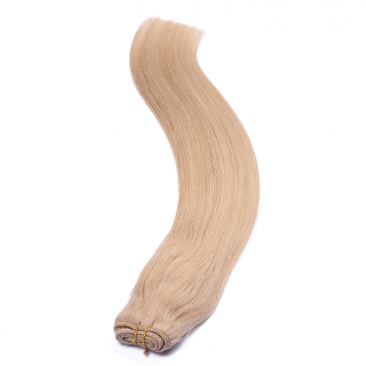 Echthaar Tressen - Weft Extentions - 101 Mittelblondasch 40 cm