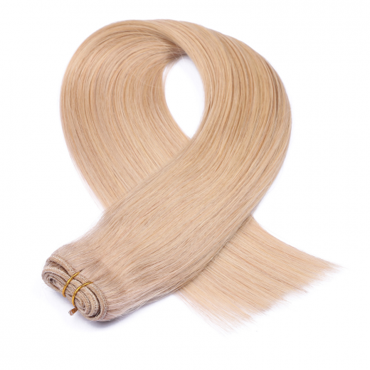 Echthaar Tressen - Weft Extentions - 101 Mittelblondasch 40 cm