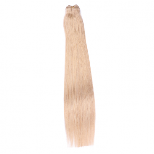 Echthaar Tressen - Weft Extentions - 101 Mittelblondasch 50 cm
