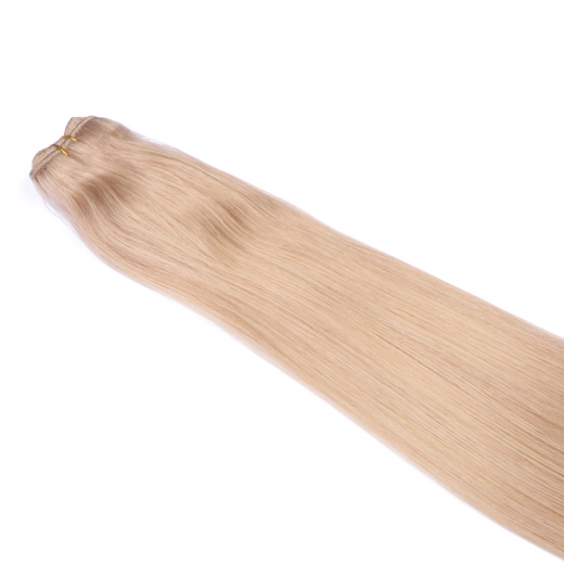 Echthaar Tressen - Weft Extentions - 101 Mittelblondasch 50 cm