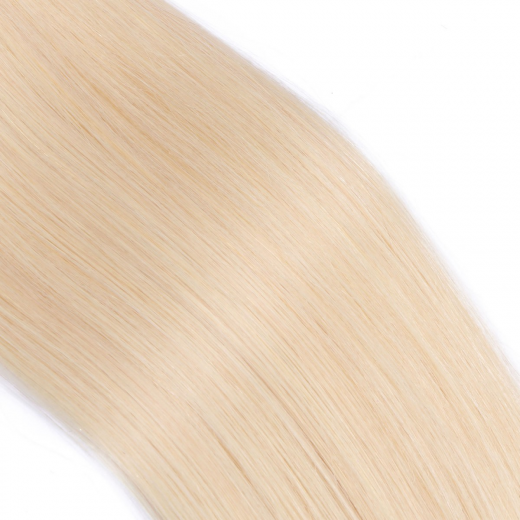 Tressen Extensions #613 Helllichtblond &ndash; 100 % Echthaar 60 cm