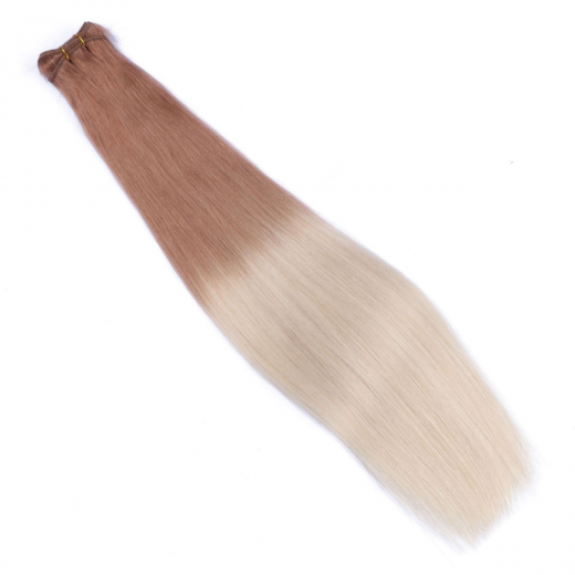 Echthaar Tressen - Weft Extentions - 12/60 Ombre 60 cm