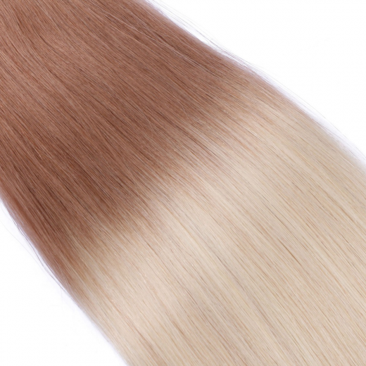 Echthaar Tressen - Weft Extentions - 12/60 Ombre 60 cm