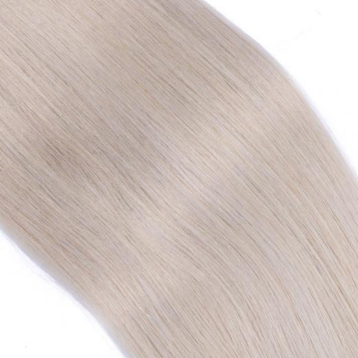 Echthaar Tressen - Weft Extentions - 1b/Grey Ombre 50 cm