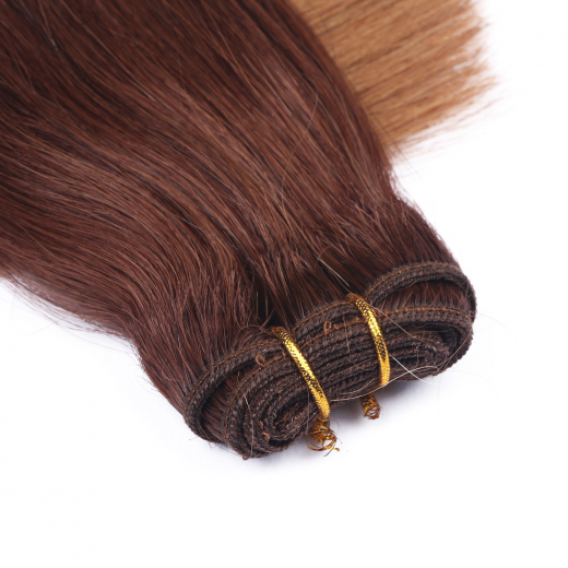Echthaar Tressen - Weft Extentions - 2/8 Ombre 40 cm