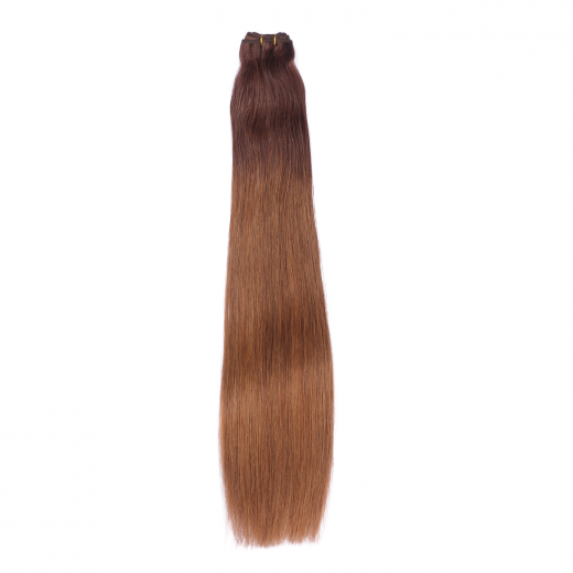 Echthaar Tressen - Weft Extentions - 2/8 Ombre 40 cm