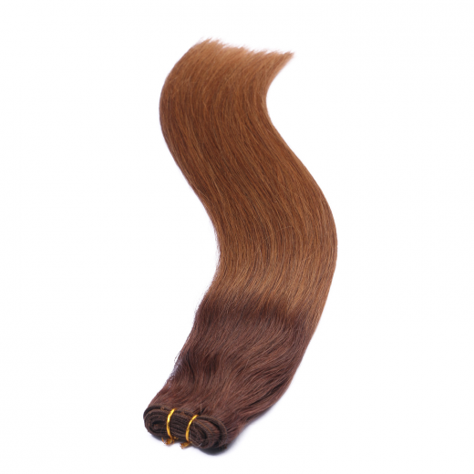 Echthaar Tressen - Weft Extentions - 2/8 Ombre 40 cm