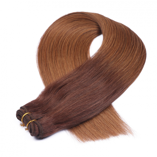Echthaar Tressen - Weft Extentions - 2/8 Ombre 40 cm