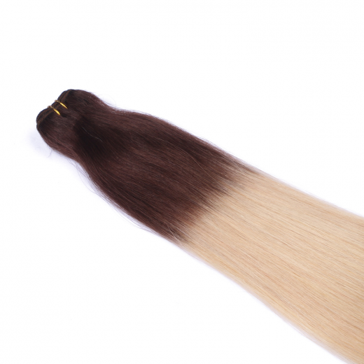 Echthaar Tressen - Weft Extentions - 2/60 Ombre 40 cm
