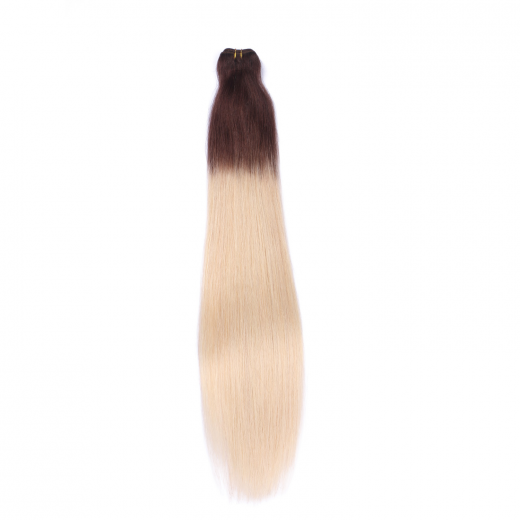 Echthaar Tressen - Weft Extentions - 2/60 Ombre 40 cm