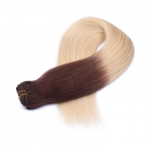 Echthaar Tressen - Weft Extentions - 2/60 Ombre 50 cm