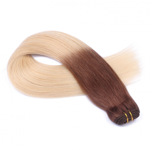 Echthaar Tressen - Weft Extentions - 4/60 Ombre 50 cm