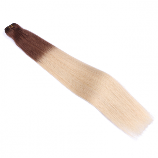 Echthaar Tressen - Weft Extentions - 4/60 Ombre 50 cm