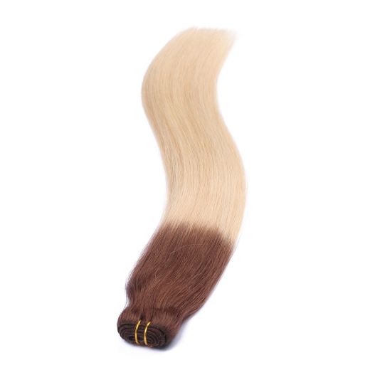 Echthaar Tressen - Weft Extentions - 4/60 Ombre 50 cm