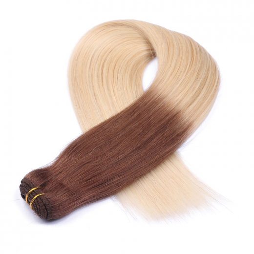 Echthaar Tressen - Weft Extentions - 4/60 Ombre 50 cm