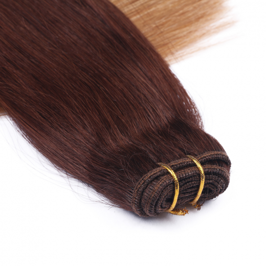Echthaar Tressen - Weft Extentions - 6/27 Ombre 60 cm