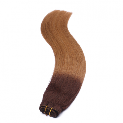 Echthaar Tressen - Weft Extentions - 6/27 Ombre 60 cm