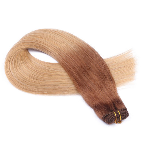 Echthaar Tressen - Weft Extentions - 12/26 Ombre 60 cm