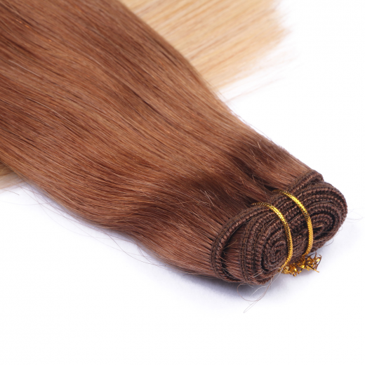 Echthaar Tressen - Weft Extentions - 12/26 Ombre 60 cm