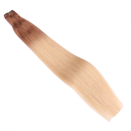 Echthaar Tressen - Weft Extentions - 12/26 Ombre 60 cm