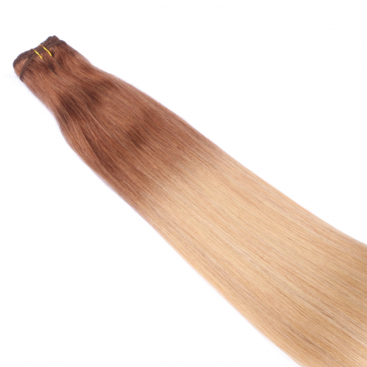 Echthaar Tressen - Weft Extentions - 12/26 Ombre 60 cm