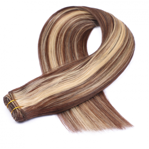Echthaar Tressen - Weft Extentions - 4/24 Gestr�hnt 50 cm