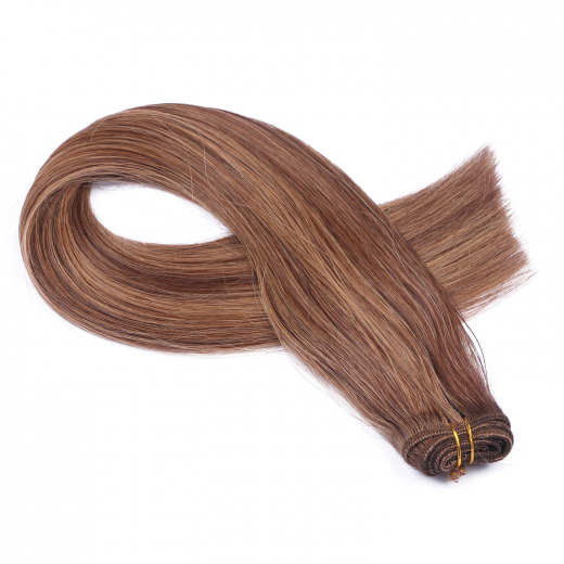 Echthaar Tressen - Weft Extentions - 6/12 Gestrhnt 50 cm