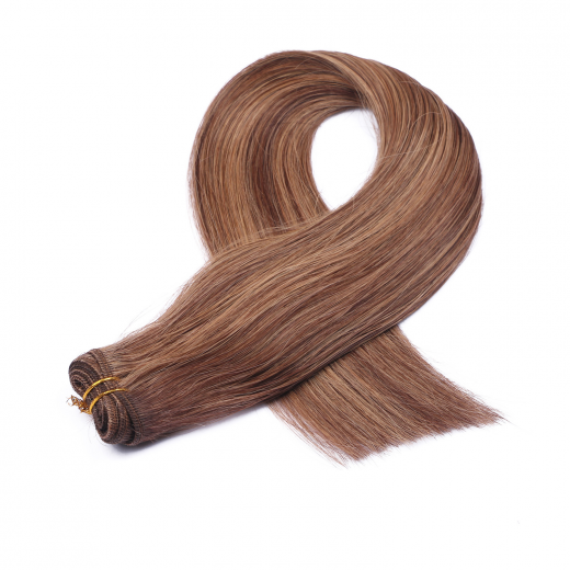 Echthaar Tressen - Weft Extentions - 6/12 Gestrhnt 50 cm