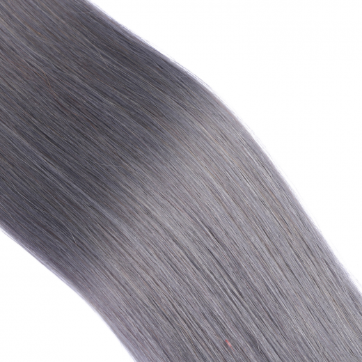 Echthaar Tressen - Weft Extentions - Darkgrey