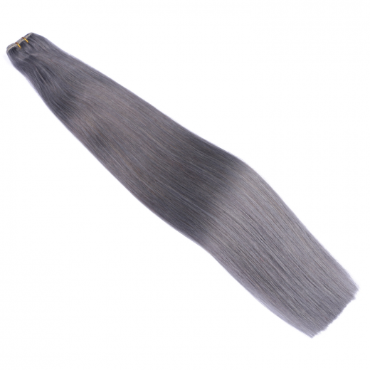 Echthaar Tressen - Weft Extentions - Darkgrey