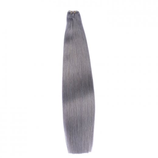 Echthaar Tressen - Weft Extentions - Darkgrey