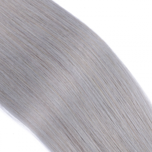Echthaar Tressen - Weft Extentions - Silver 60 cm
