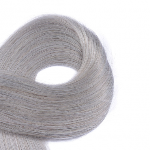 Echthaar Tressen - Weft Extentions - Silver 60 cm