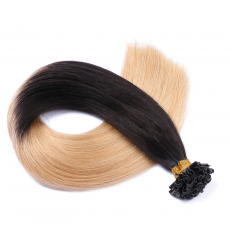 25 x Keratin Bonding Hair Extensions - 1b/24 Ombre - 100%...