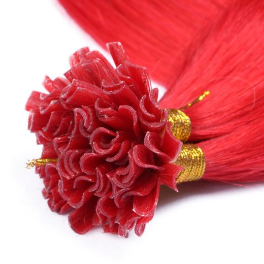 Bonding Extensions Red &ndash; 100 % Echthaar