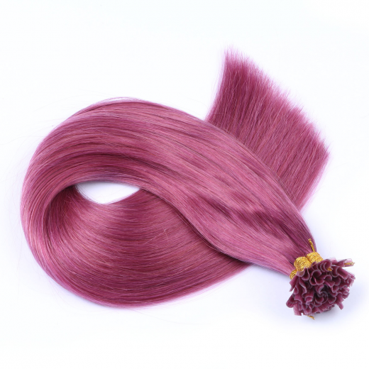 Bonding Extensions Violett &ndash; 100 % Echthaar