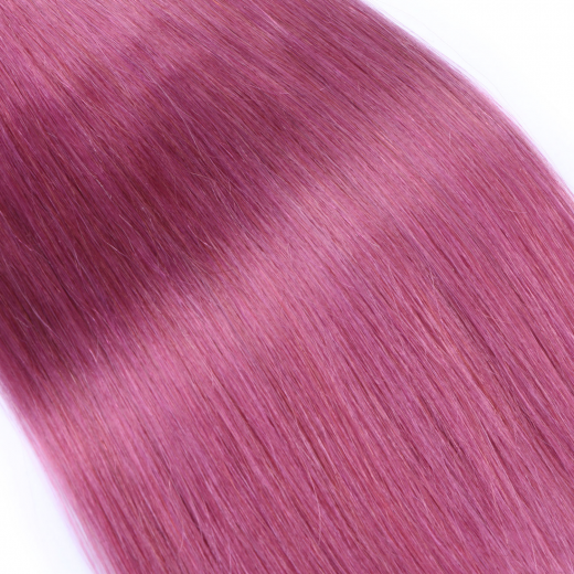 Bonding Extensions Violett &ndash; 100 % Echthaar