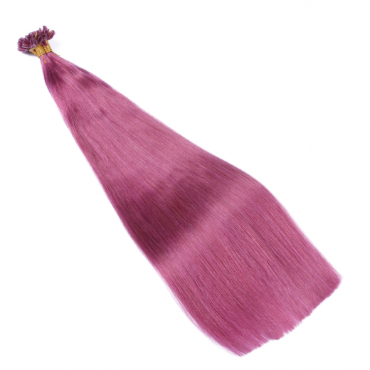 Bonding Extensions Violett &ndash; 100 % Echthaar