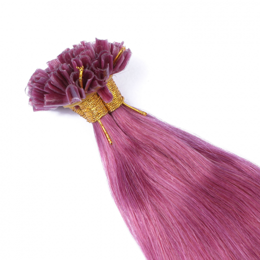 Bonding Extensions Violett &ndash; 100 % Echthaar