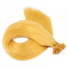 25 x Keratin Bonding Hair Extensions - Yellow - 100%...