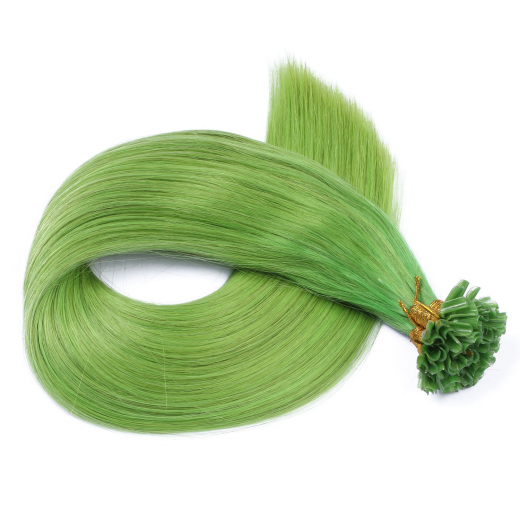 Bonding Extensions Gr�n &ndash; 100 % Echthaar