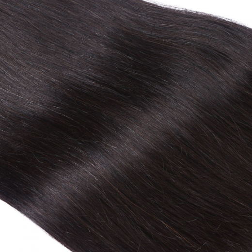10 x Tape In - 1b Schwarzbraun - Hair Extensions - 2,5g - NOVON EXTENTIONS 60 cm