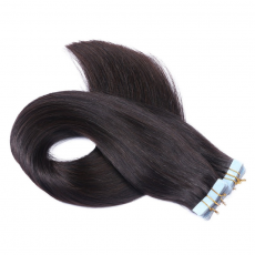 Tape Extensions #1B Schwarzbraun &ndash; 100 % Echthaar