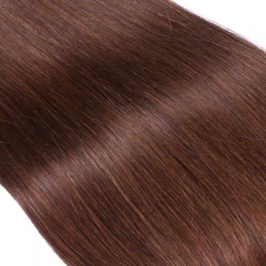 Tape Extensions #4 Schokobraun &ndash; 100 % Echthaar