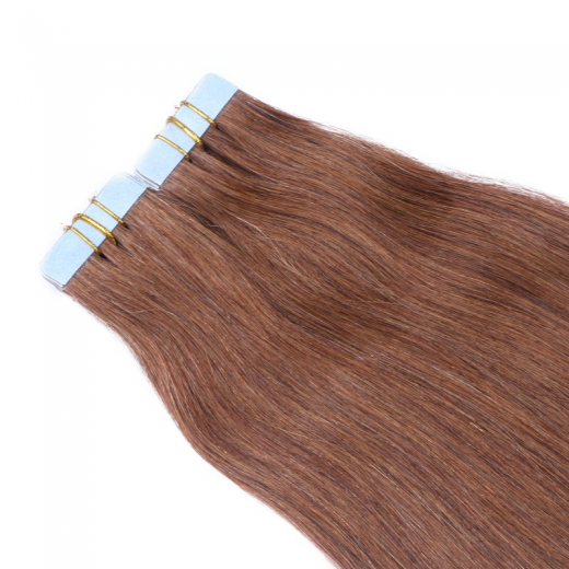 Tape Extensions #6 Braun &ndash; 100 % Echthaar