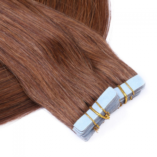 Tape Extensions #6 Braun &ndash; 100 % Echthaar
