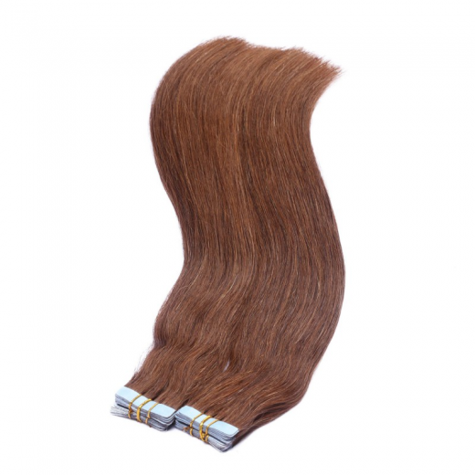 Tape Extensions #6 Braun &ndash; 100 % Echthaar