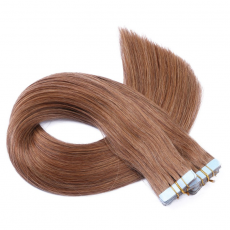 10 x Tape In - 8 Goldbraun - Hair Extensions - 2,5g -...