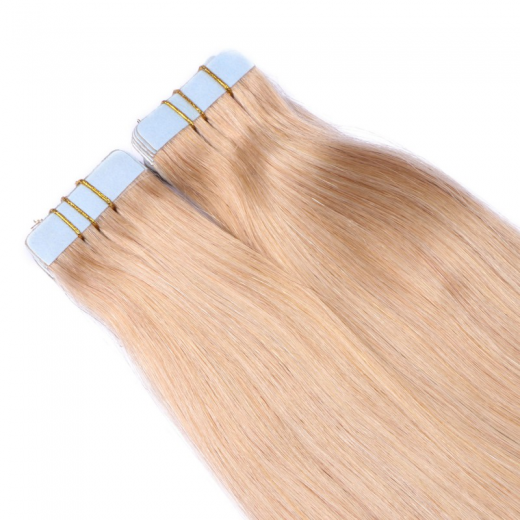 Tape Extensions #20 Aschblond &ndash; 100 % Echthaar